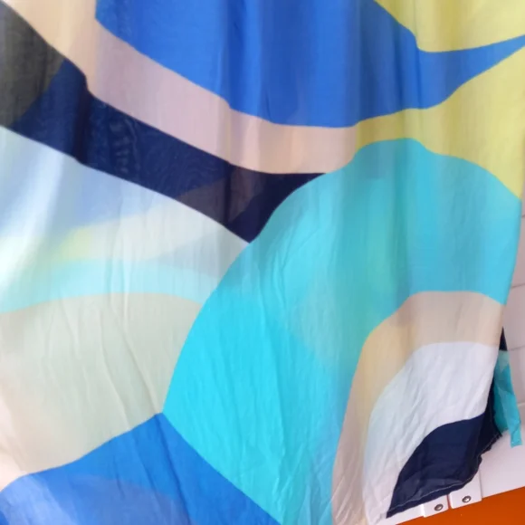 M&S Collection Beach Dress Turquoise Size 8 Removable Straps Holiday Cruise BNWT - Picture 5 of 13